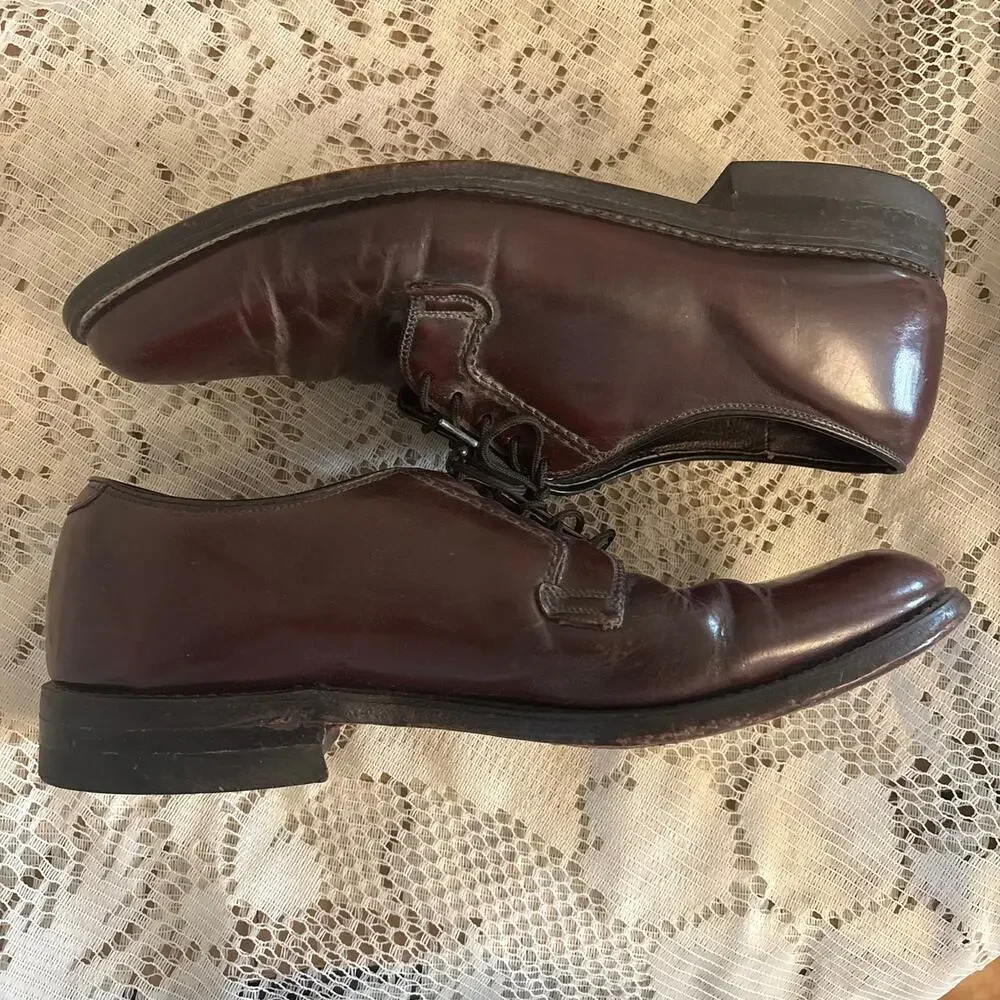 Hanover Men's US 8 Dark Burgundy Leather Derby Shoes